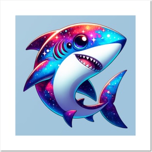 Cute Colorful Shark Posters and Art